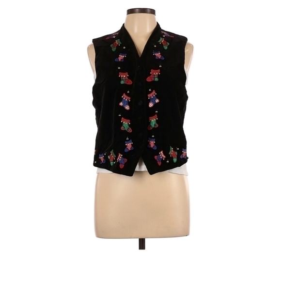 KAREN Scott | Christmas Themed Vest - Picture 1 of 5